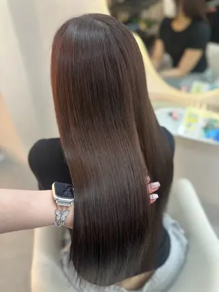 ロング カラー ヘアアレンジ 🖤kana韓国ヘア 艶髪カラー特化🖤のヘアスタイル