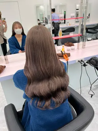 セミロング カラー 💗爆美女製造機💗 ハイトーン-髪質改善のヘアスタイル
