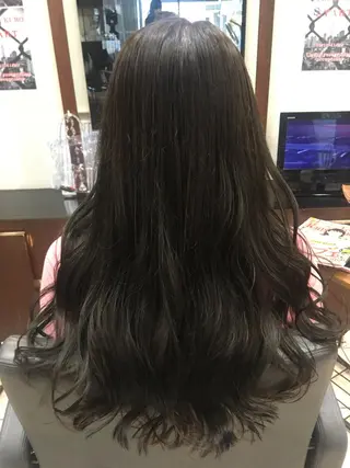 ロング カラー パーマ MODEK's阿倍野 伊藤サダキのヘアスタイル