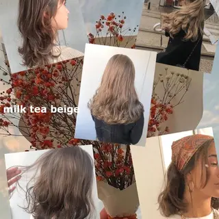 セミロング カラー パーマ ヘアアレンジ メンズ キッズ ネイル マツエク・マツパ 当日予約⭕️ Rene’のヘアスタイル