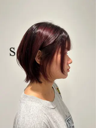 ショート レイヤー｜ハッシュ｜ ヘアセット｜山田寛菜のヘアスタイル