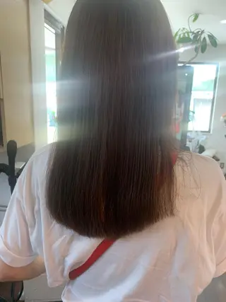 セミロング 角戸 りおのヘアスタイル