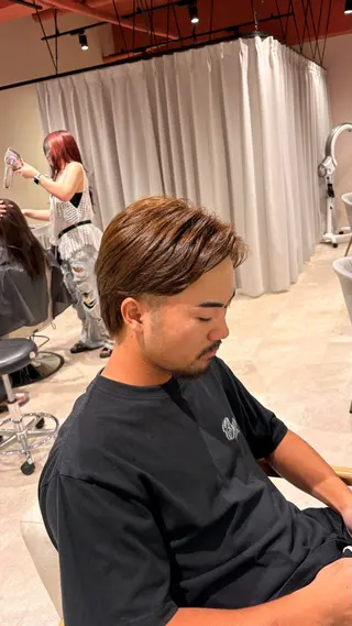 カラー メンズ デザインカラー カット/anju🌺のヘアスタイル