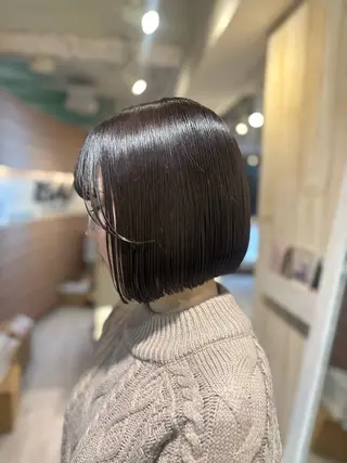ミディアム ツヤ感カラー/韓国 カットkanna🖤のヘアスタイル
