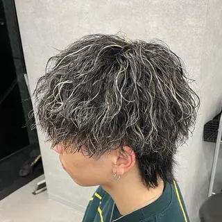 ショート カラー パーマ メンズ 🔥メンズ 特化🔥菊水皐暉🔥のヘアスタイル