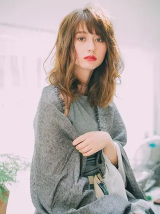 セミロング カラー特化サロン ピリナ相武台前のヘアスタイル