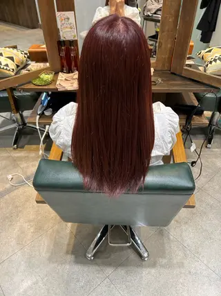ロング カラー 菱田 天斗のヘアスタイル