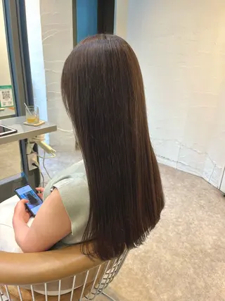 ロング カラー うしだ かおるのヘアスタイル