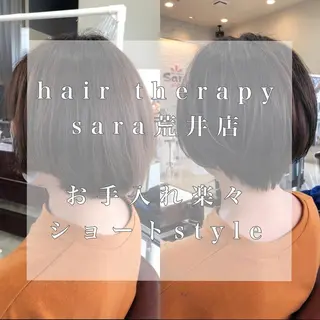 ショート カラー パーマ メンズ キッズ マツエク・マツパ sara 荒井店のヘアスタイル