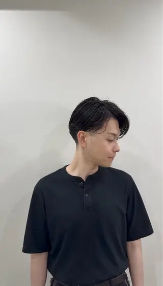 ショート パーマ メンズ SHUN札幌 メンズパーマフェードのヘアスタイル