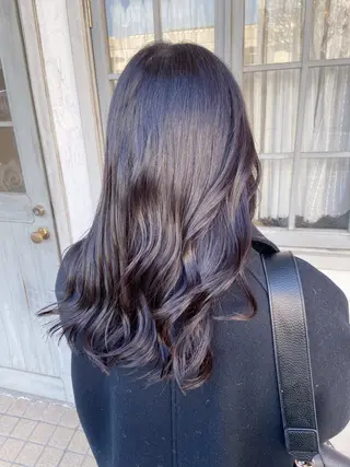 セミロング カラー アメリラブヘアー 土屋 洋平のヘアスタイル
