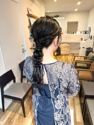 ヘアアレンジ yuki/表参道 ／オリーブカラー🍈のヘアスタイル