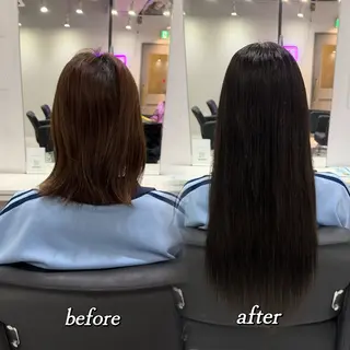 ロング カラー 🦋REISA🦋 エクステ×ハイトーンのヘアスタイル