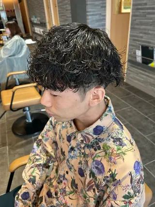 パーマ メンズ 川野 柚奈のヘアスタイル