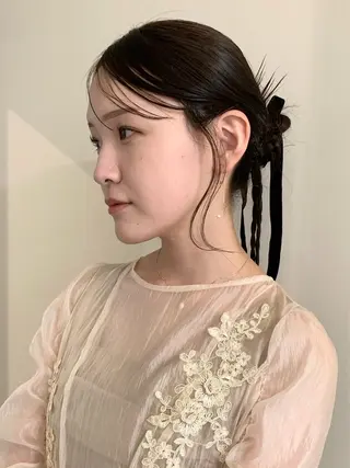 ヘアアレンジ 落合希 Olivebeigeのヘアスタイル