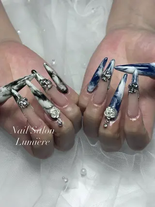 ネイル Lumière｜ ロング｜ワンホンのネイルデザイン