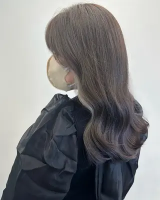 ロング カラー 松田 宗のヘアスタイル