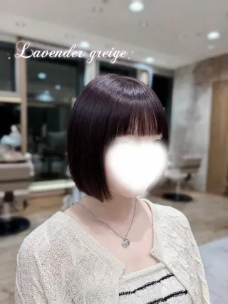 ショート レイヤーカット/艶 カラー/直井優花のヘアスタイル