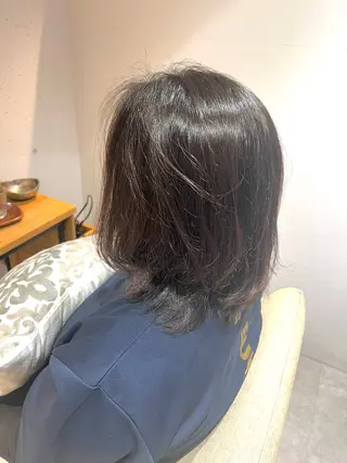 ミディアム パーマ ブルームヘアデザイン かこ。のヘアスタイル