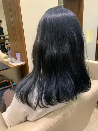 セミロング カラー 【完全個室】髪質改善 暖色カラー/山崎唯奈のヘアスタイル