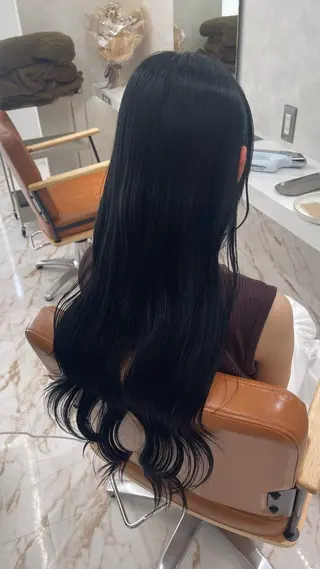 ロング SLASHスラッシュ 木下結月果のヘアスタイル