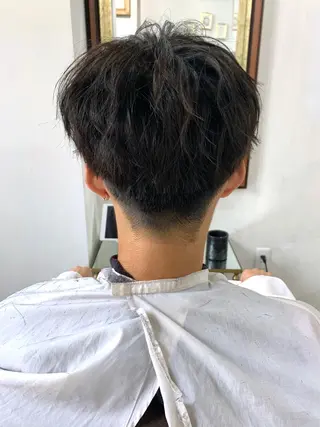 ショート カラー パーマ メンズ メンズ縮毛矯正 細谷碧海のヘアスタイル