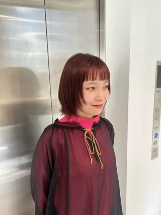 ミディアム カラー 赤みゼロ/透明感 カラー🌿KANTAのヘアスタイル