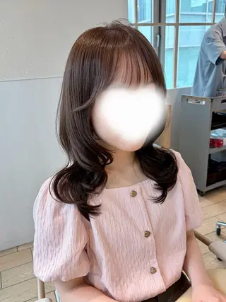 ミディアム 似合わせカット⌇ヘア セット⌇A i‎🤍のヘアスタイル
