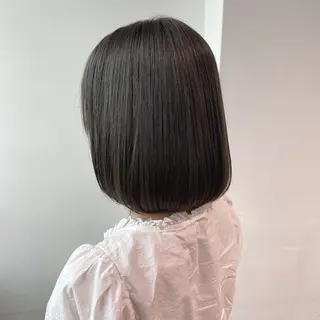 ミディアム カラー 𓏸レイヤー髪質改善 透けカラーカノン🫧のヘアスタイル