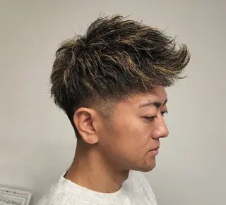 ショート パーマ メンズ カラー 【イケメン風パーマ】 SHOFYのヘアスタイル