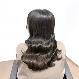 ロング カラー ✨津田佐功/兵庫三宮 /オリーブ/ミント✨のヘアスタイル