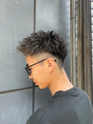 ショート パーマ メンズ ショートスタイル RYOSUKEのヘアスタイル