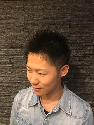 ショート メンズ HIRO GINZA 銀座一丁目店のヘアスタイル