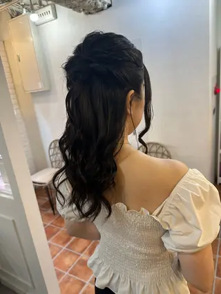 ロング ヘアアレンジ 🩵透明感/高発色 /難波/北原佑記🌸のヘアスタイル