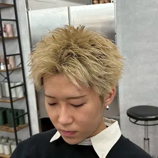 メンズ カットパーマ/ 短髪スタイル/浩太のヘアスタイル