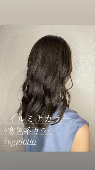 セミロング カラー 🔔支持率NO.1 🔔廣岡慶太のヘアスタイル
