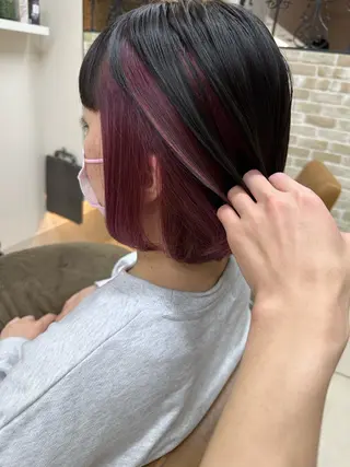 カラー 浜口 杏里のヘアスタイル