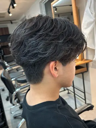 パーマ メンズ 船橋駅フェザーパーマ ニュアンスパーマ保立のヘアスタイル