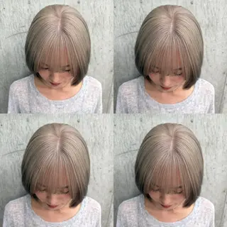 ショート カラー 立川✨ブリーチ・ ケアブリーチ✨のヘアスタイル