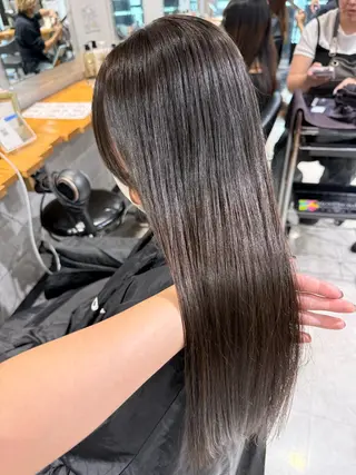 ロング カラー NANAMI🩵 大人可愛い韓国ヘアのヘアスタイル