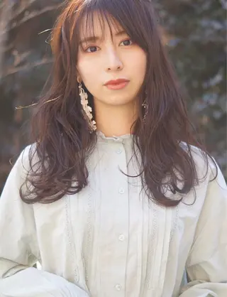 ロング カラー misa🫧ナチュラ ル縮毛矯正/髪質改善のヘアスタイル