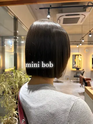 ミディアム 🌿ボブ/美髪矯正/ 透明感カラー/ルキのヘアスタイル