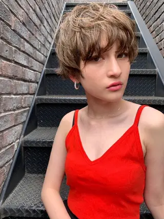ミディアム カラー メンズ特化 TAKE高崎のヘアスタイル