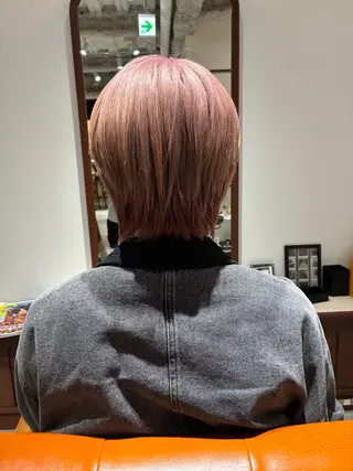 ショート カラー ヘアアレンジ 💟似合わせカットカ ラーMizuki🐕のヘアスタイル