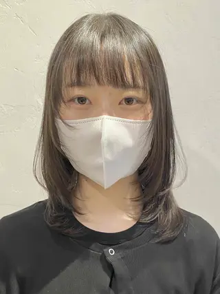 ミディアム カラー 前田 裕介のヘアスタイル