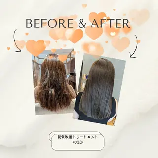 セミロング 髪屋こころ 峯村 衣舞のヘアスタイル