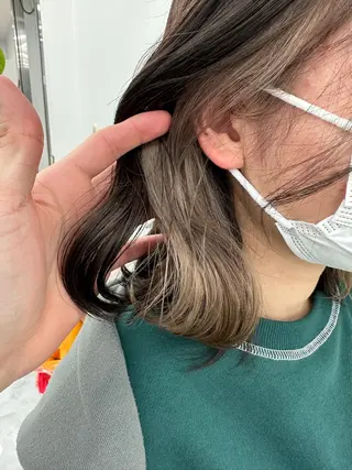 ミディアム カラー レイヤーダブルカラー KYONのヘアスタイル