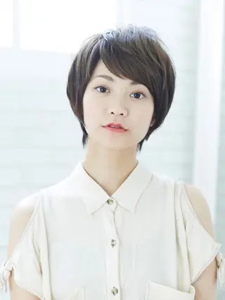 ショート カラー パーマ ご新規様限定 透明感カラーKANAのヘアスタイル