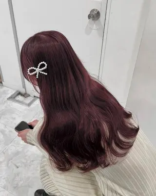 ロング カラー トレンド🇰🇷韓国 スタイル🤍りんのヘアスタイル
