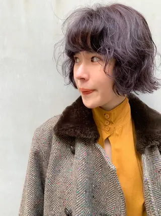 ショート カラー パーマ Spiel KOMOのヘアスタイル